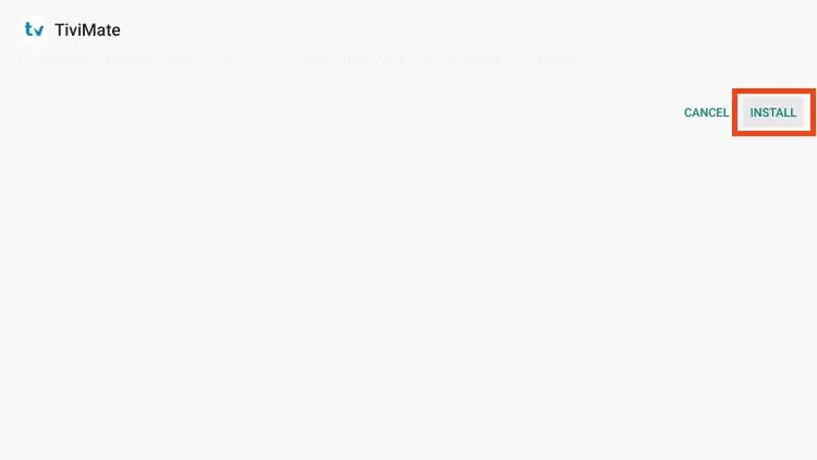 Click Install tivimate