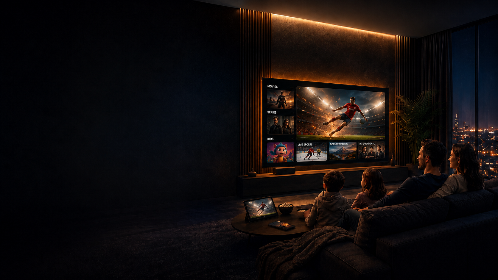 KING TV IPTV entertainment on Smart TV